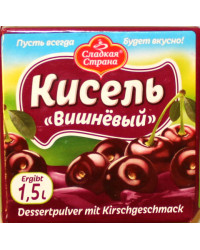 Kissel with sour cherry flavor