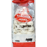 Pelmeni Krasnaja zena med fläskfyllning