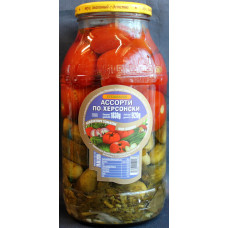 Inlagda tomater och gurkor Po-chersonski