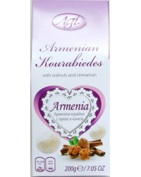 Armenian cookies with walnuts and cinnamon