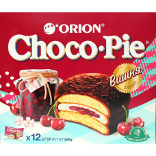 Kaka Choco-paj med körsbärsfyllning