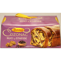 Cozonac casa Boromir cake with walnuts and cocoa