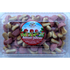 Roliga svampar med jordgubbsmak