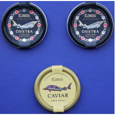 Black sturgeon caviar box