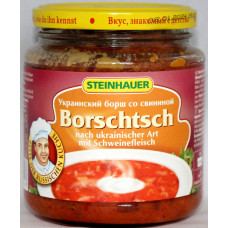 Ukrainsk rödbetssoppa med fläskkött 