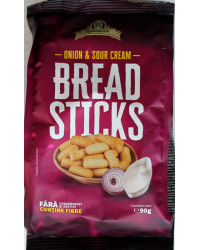 Bread sticks with a taste of onion and sour cream