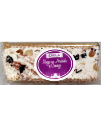 Nougat with peanuts and black currants