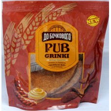 Krutonger med korv och senapsmak