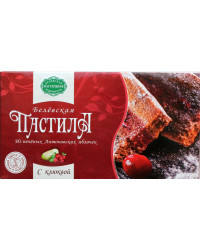 Pastila with apple and cranberry flavor